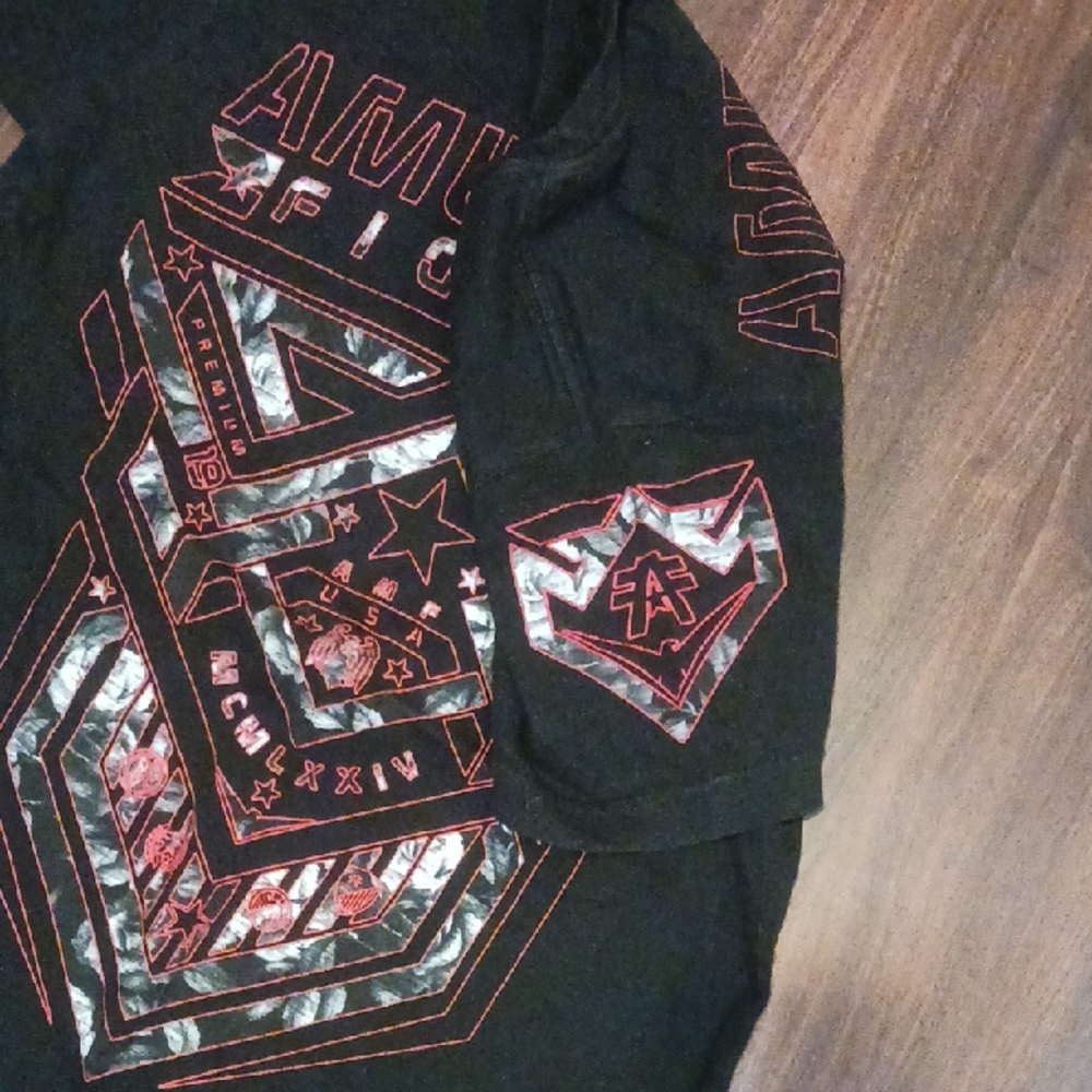 American Fighter Black and Red Graphic Tee - Picture 4 of 6